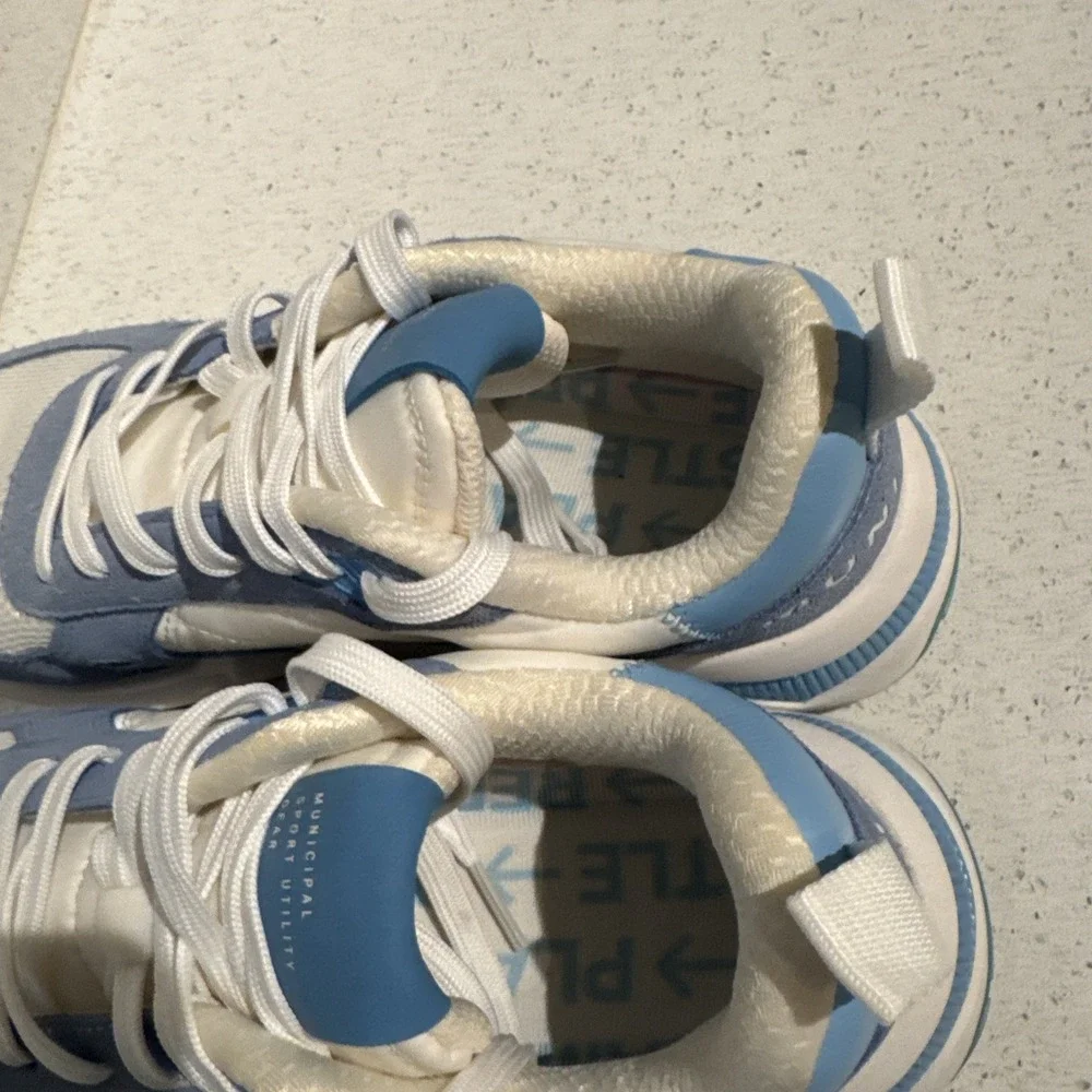 Mark Wahlberg Municipal Origin Sneakers Men's US9.5/9 White/Sky Blue